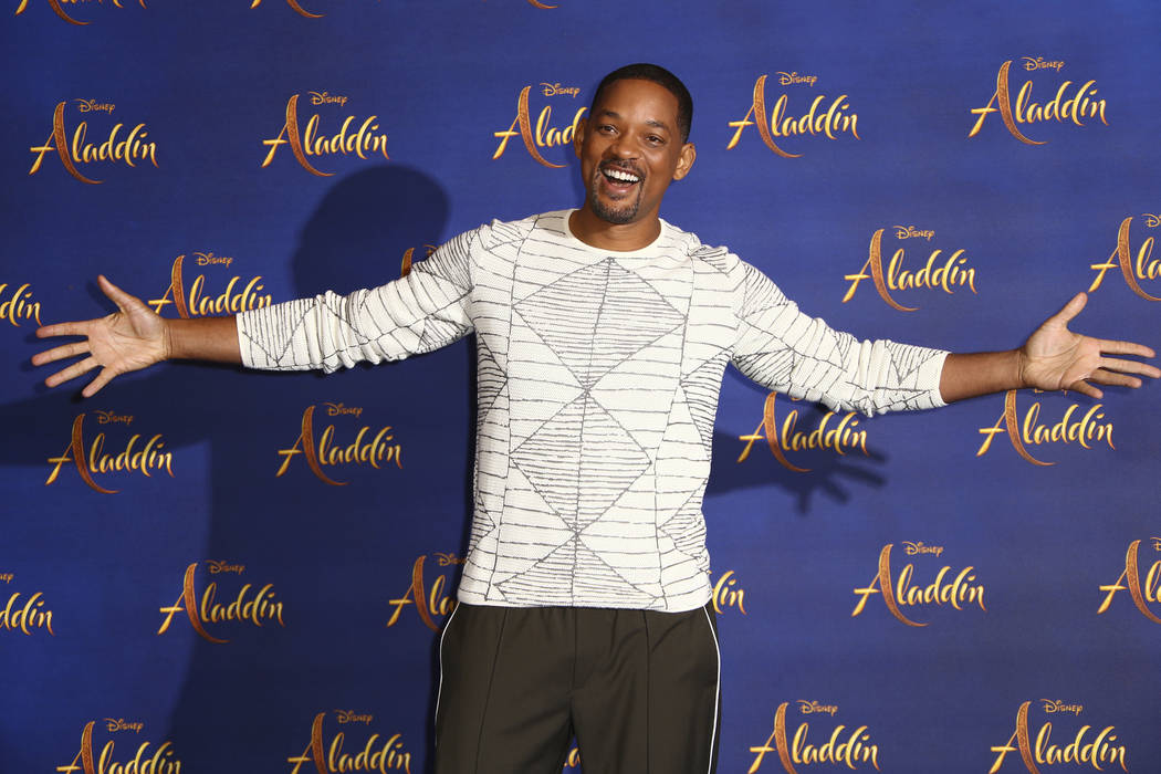 Actor Will Smith poses for photographers at the photo call for the film 'Aladdin' in London, Fr ...