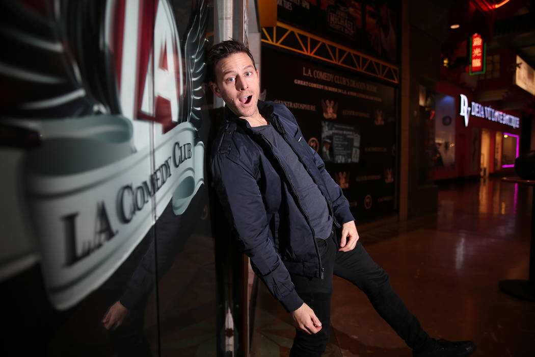 Comedia Kevan Moezzi, better known as K-von, is photographed at the L.A. Comedy Club inside the ...