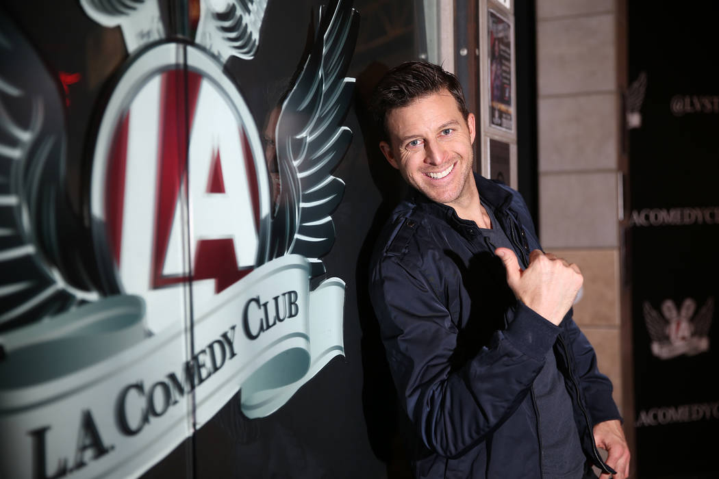 Comedia Kevan Moezzi, better known as K-von, is photographed at the L.A. Comedy Club inside the ...