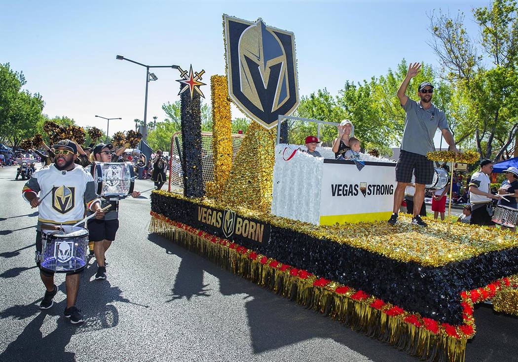 The Vegas Golden Knights-themed float sponsored by City National Bank debuted last year. (Summe ...
