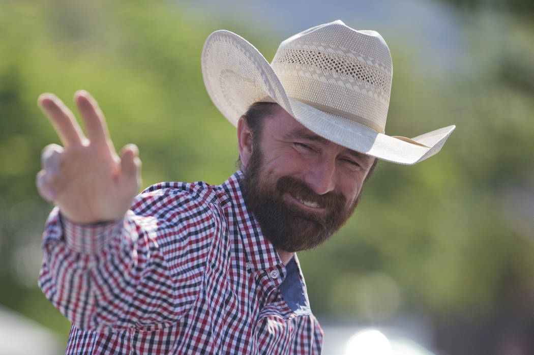 In this July 4, 2018 photo Utah County Commissioner Nathan Ivie waves during the Freedom Festiv ...