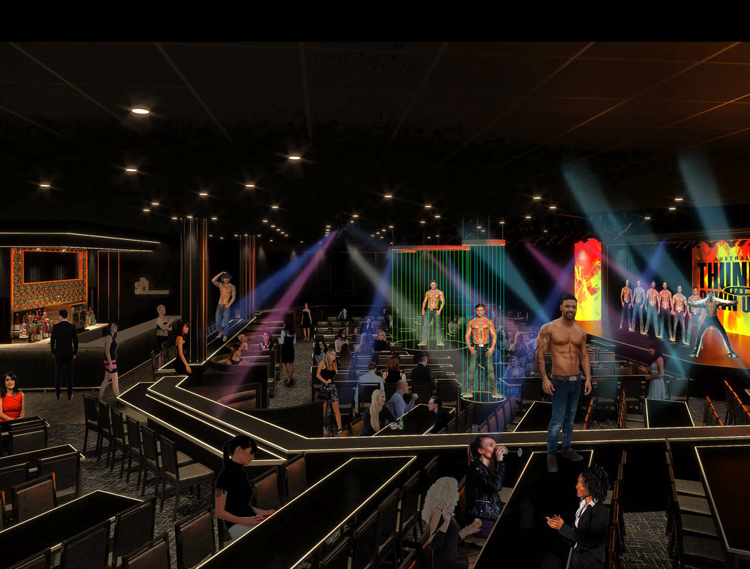 A rendering of Thunderland at Excalibur, the new home of "Thunder From Down Under," Hans Klok a ...