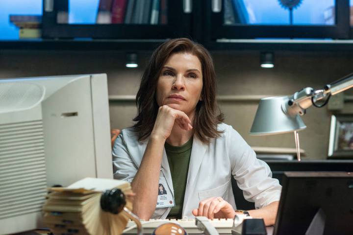 Julianna Margulies as Dr. Nancy Jaax in the National Geographic scripted miniseries The Hot Zon ...