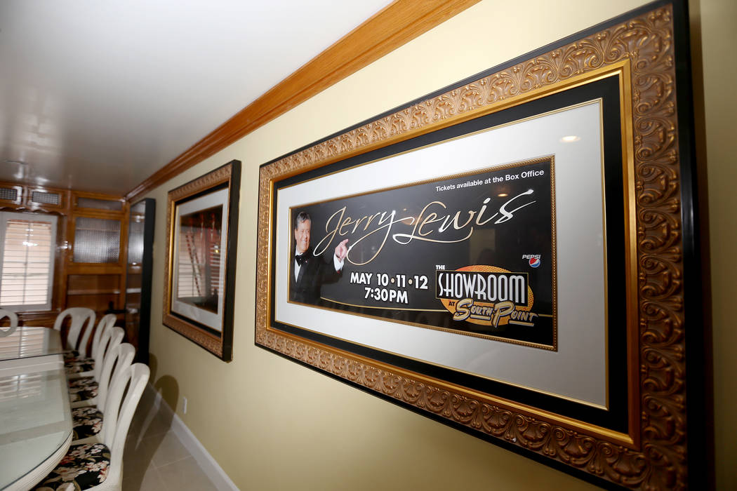Original pictures at the former home of Jerry Lewis in Las Vegas, Wednesday, May 15, 2019. (Rac ...