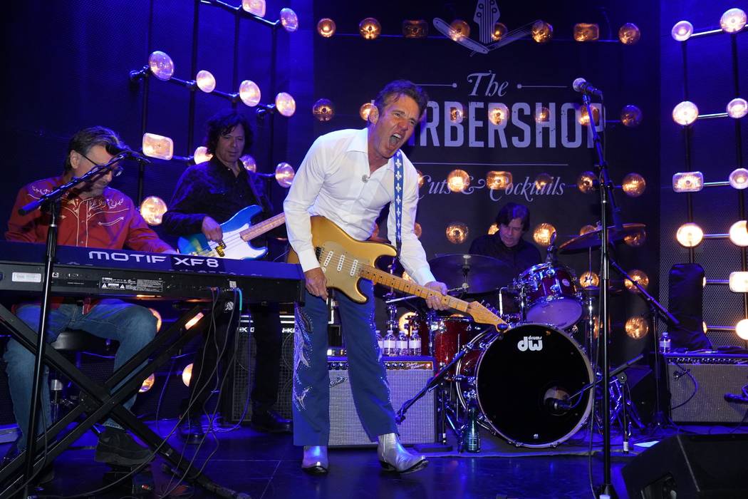 Dennis Quaid and The Sharks Perform at The Barbershop Cuts & Cocktails at The Cosmopolitan of L ...