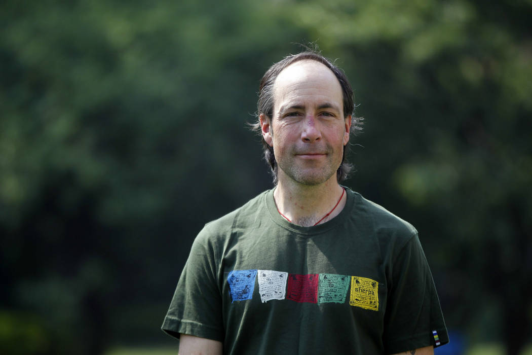 Eric Murphy, a mountain guide from Bellingham, Washington poses for a photograph in Kathmandu, ...