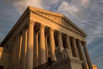 In this Oct. 10, 2017, file photo, the Supreme Court in Washington, at sunset. The Supreme Cour ...