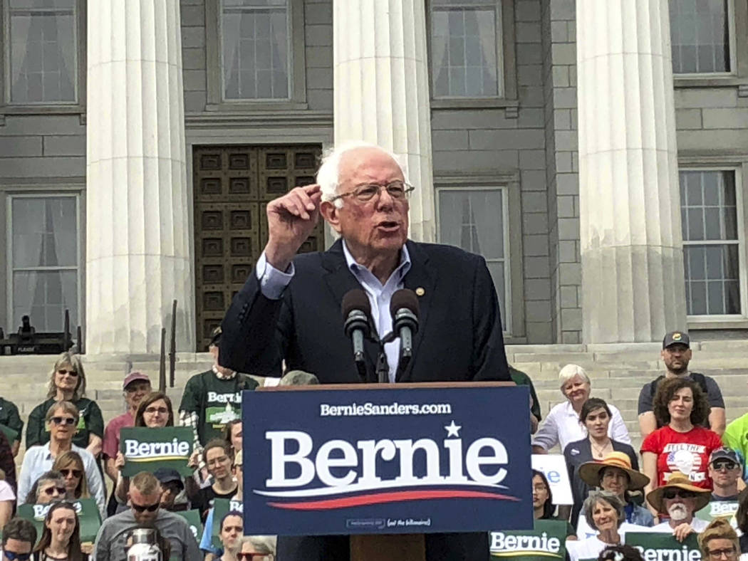 Presidential hopeful Sen. Bernie Sanders held his first home state rally of his 2020 campaign o ...