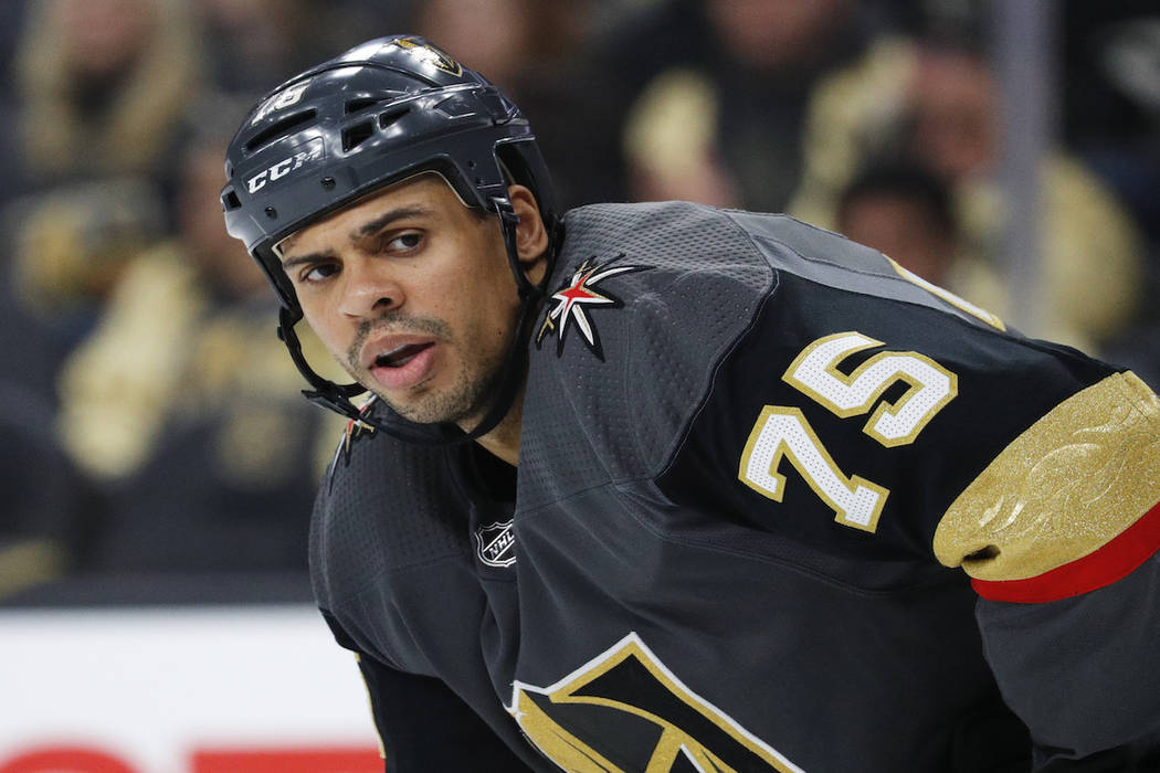 Vegas Golden Knights right wing Ryan Reaves. (John Locher/AP)