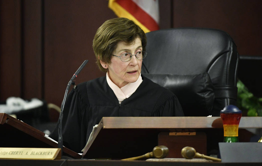 Judge Cheryl Blackburn listens to testimony during the sentencing phase of Emanuel Samson's tri ...