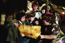 From left, Jonathan Ke Quan, Sean Astin, Josh Brolin, Corey Feldman and Jeff Cohen star in "The ...