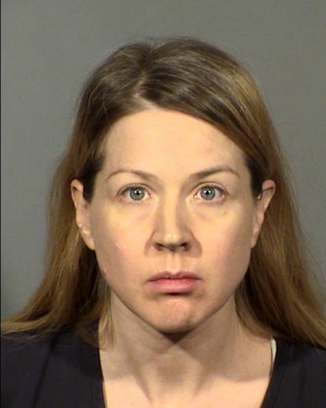 This undated Clark County Detention Center photo shows Linette Boedicker, of Las Vegas, followi ...