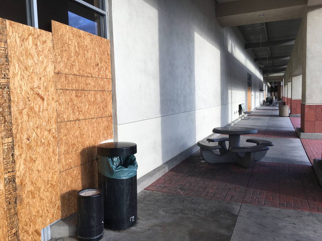 The empty former Haggen grocery store in Las Vegas' Boca Park shopping center is seen Tuesday, ...