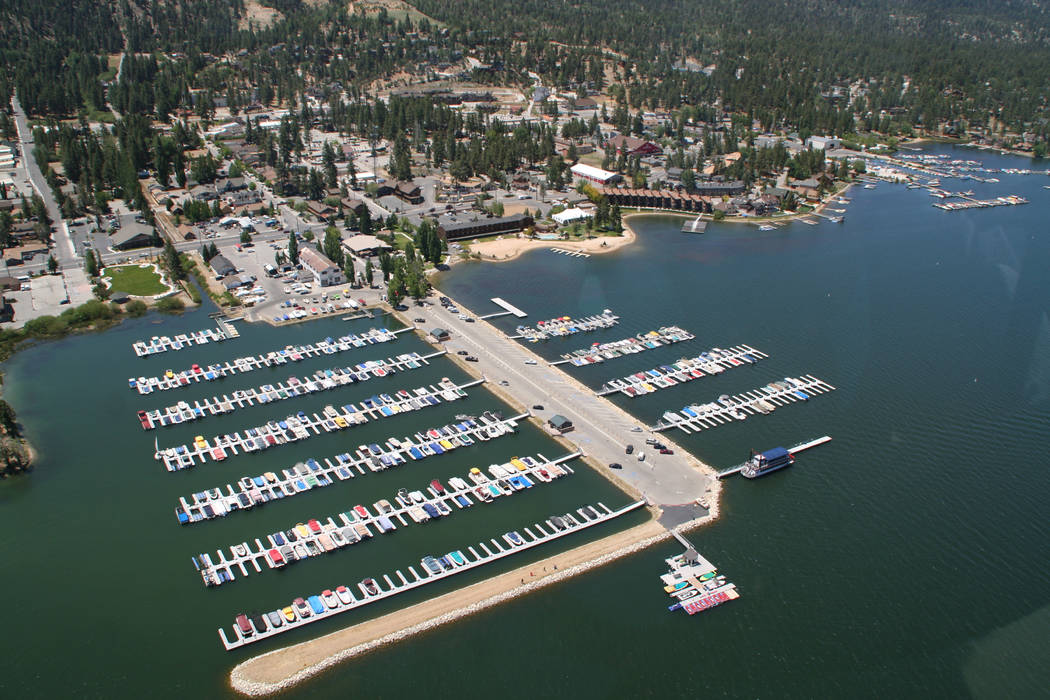 Big Bear Lake is about eight miles long and about one mile wide and offers 23 miles of shorelin ...