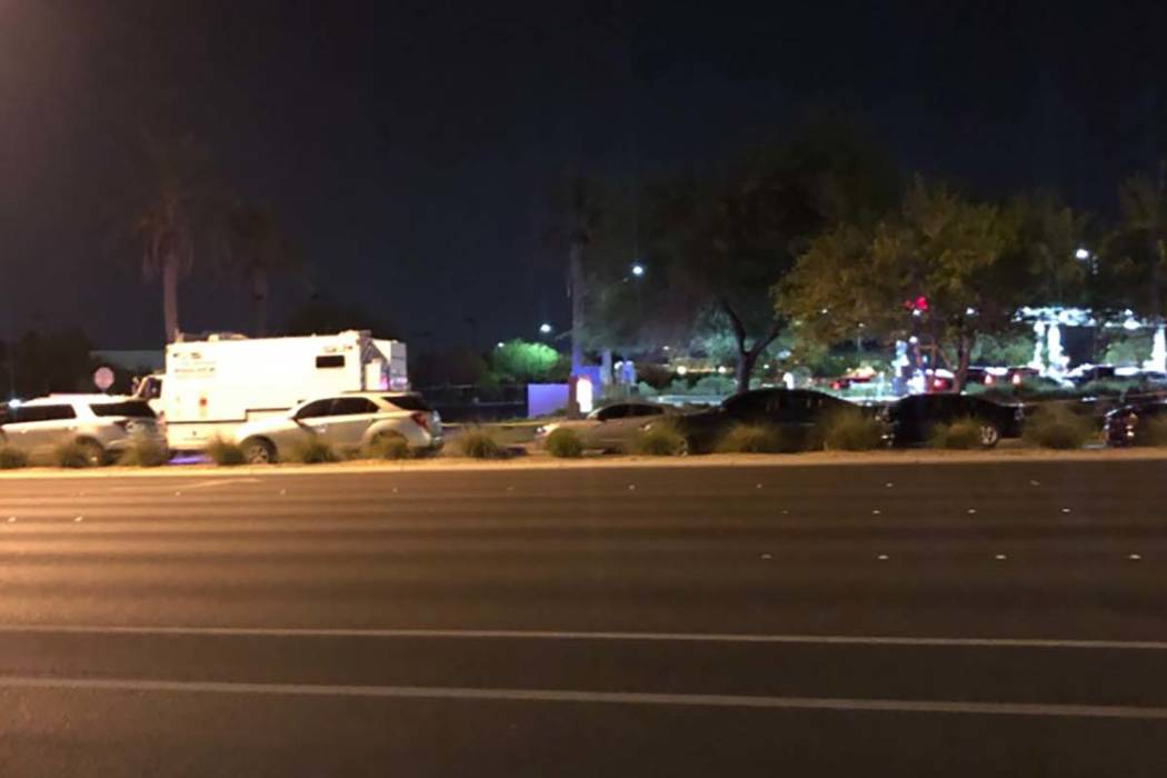 Las Vegas police are investigating an officer-involved shooting Friday, May 31, 2019, in Summer ...