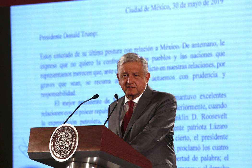 Mexico's President Andrés Manuel López Obrador says Mexico will not respond to U.S. P ...