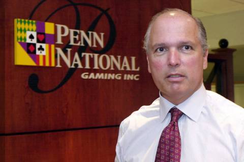 Peter Carlino, Chief Executive Officer of the Penn National Gaming Inc. company is shown at his ...