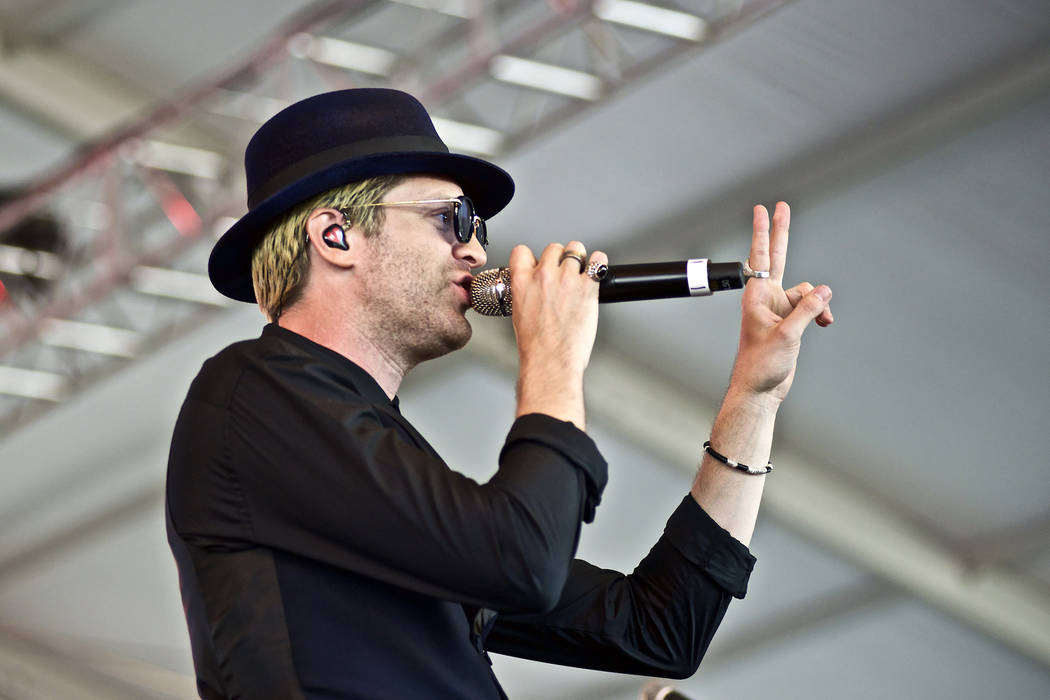 American singer songwriter producer Mayer Hawthorne performs at The Governors Ball Music Festiv ...