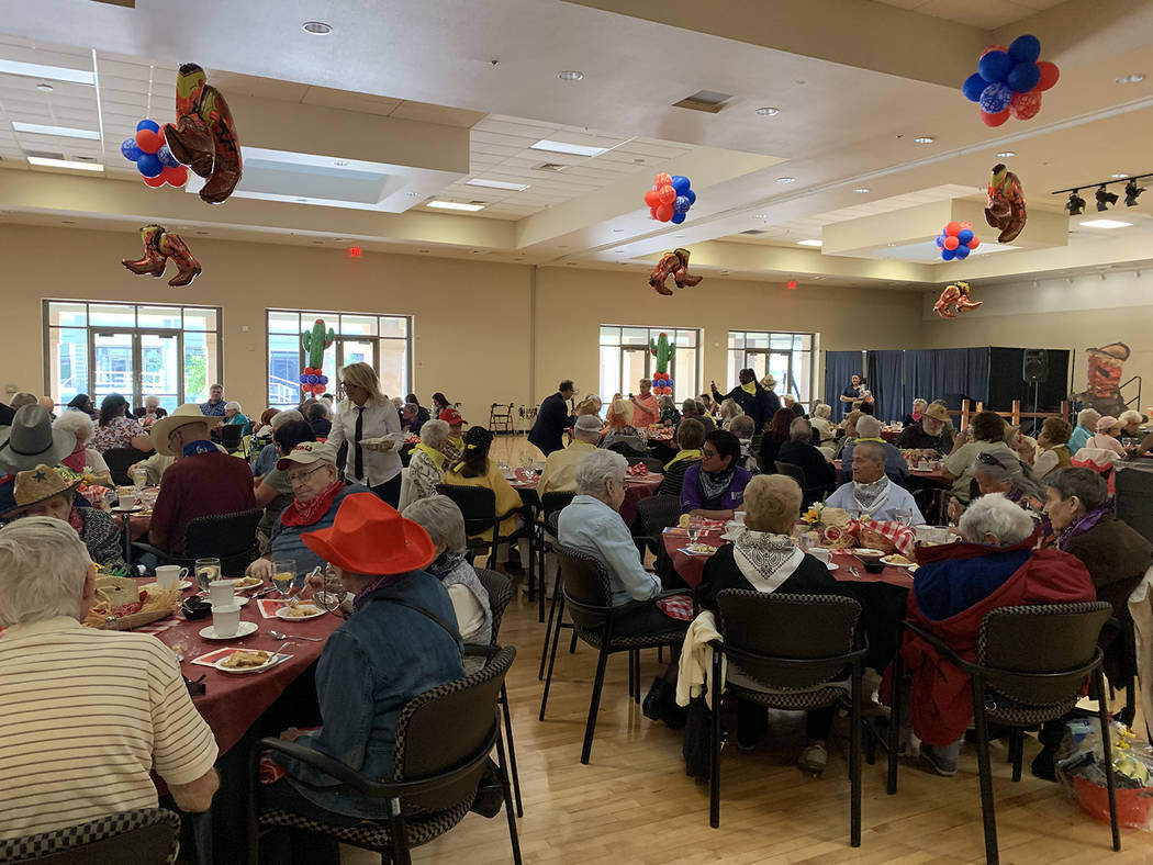 About 100 people gathered at the East Las Vegas Community Center to celebrate the annual 90-plu ...