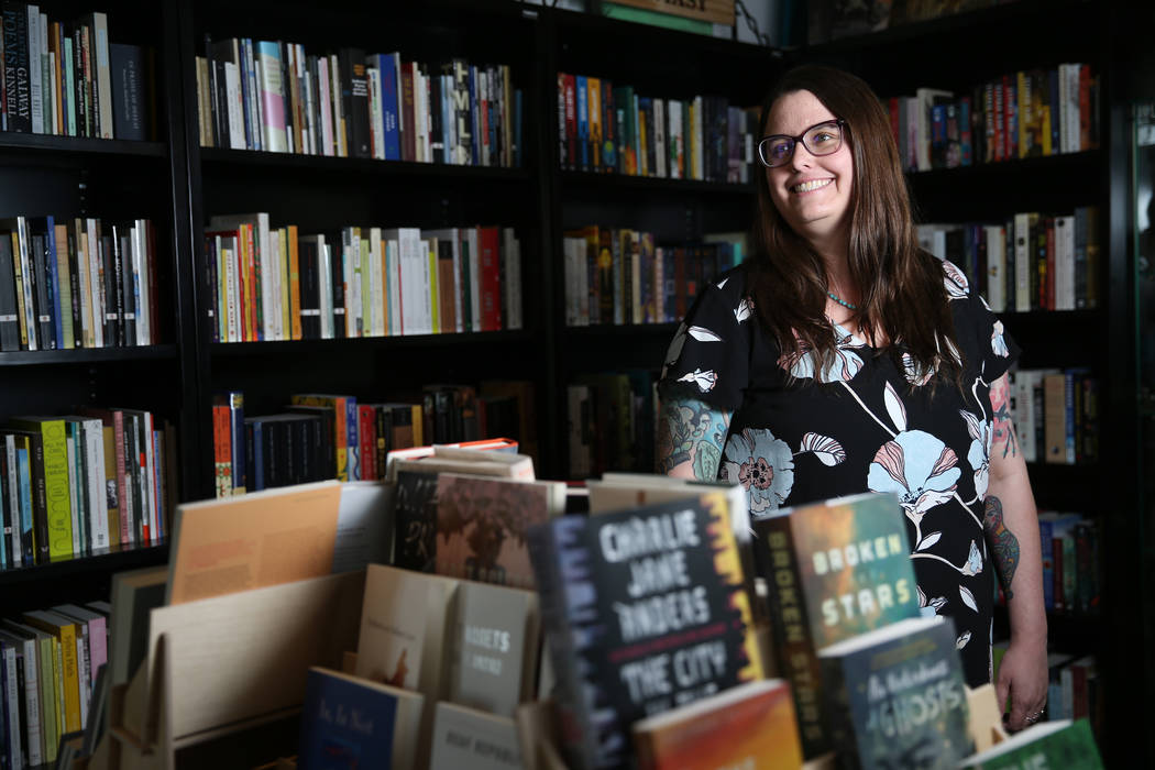 Heather Lang-Cassera, who will be Clark County's third poet laureate on June 1, poses at the Wr ...