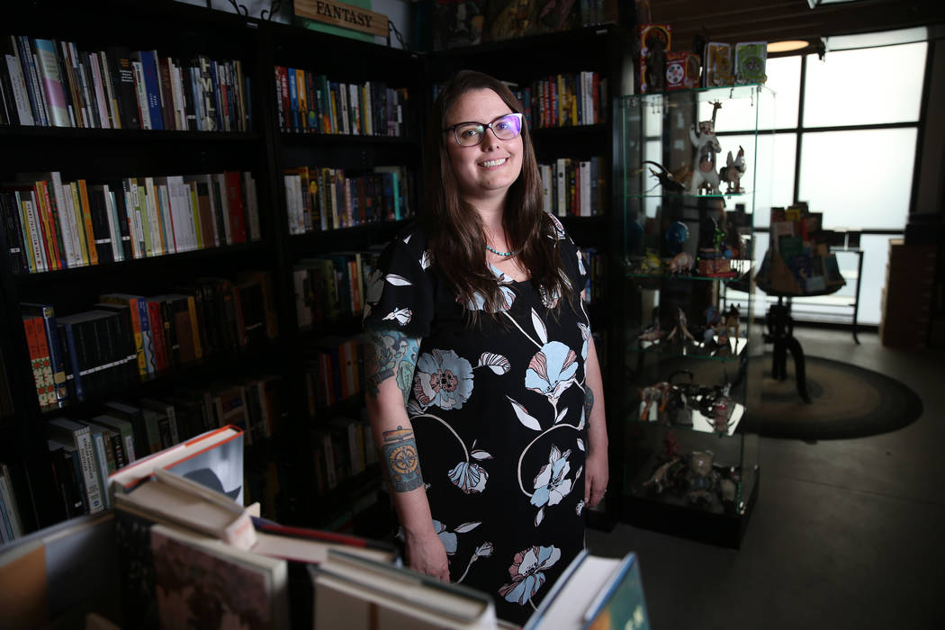 Heather Lang-Cassera, who will be Clark County's third poet laureate on June 1, poses at the Wr ...