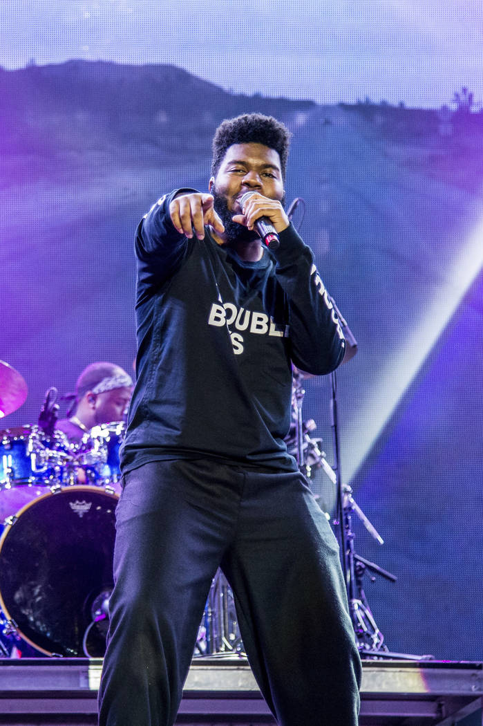 Khalid performs at the Okeechobee Music and Arts Festival on Friday, March 2, 2018, in Okeechob ...