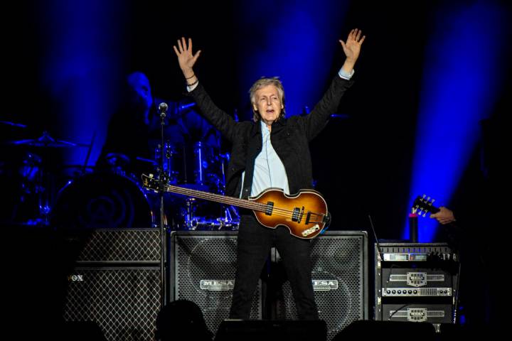 Paul McCartney performs on day one of the Austin City Limits Music Festival's second weekend on ...