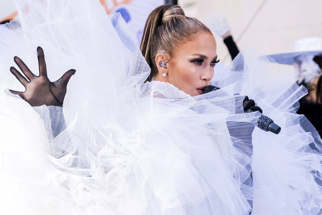 Jennifer Lopez performs on NBC's "Today" show at Rockefeller Plaza on Monday, May 6, ...