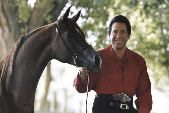 Wayne Newton with his horse. (Courtesy)