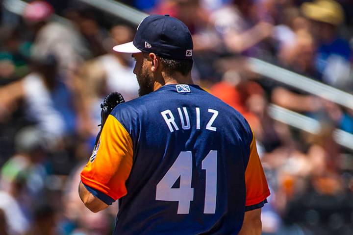 Las Vegas Aviators pitcher Norge Ruiz (L.E. Baskow/Las Vegas Review-Journal)