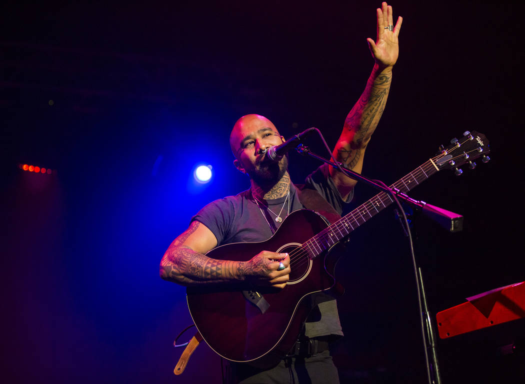 Nahko performs inside The Joint during the first day of the Emerge Impact + Music conference at ...
