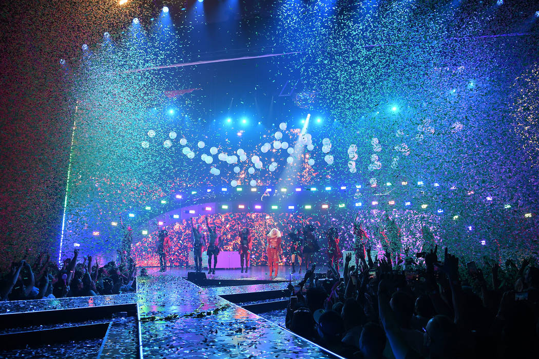 Christina Aguilera performs at the grand opening of her new Las Vegas show: THE XPERIENCE at Pl ...