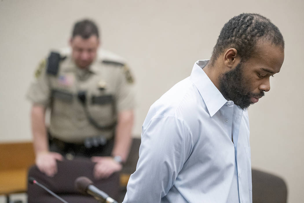 Emmanuel Aranda, who threw a 5-year-old boy over a Mall of America balcony, listens as Judge Je ...