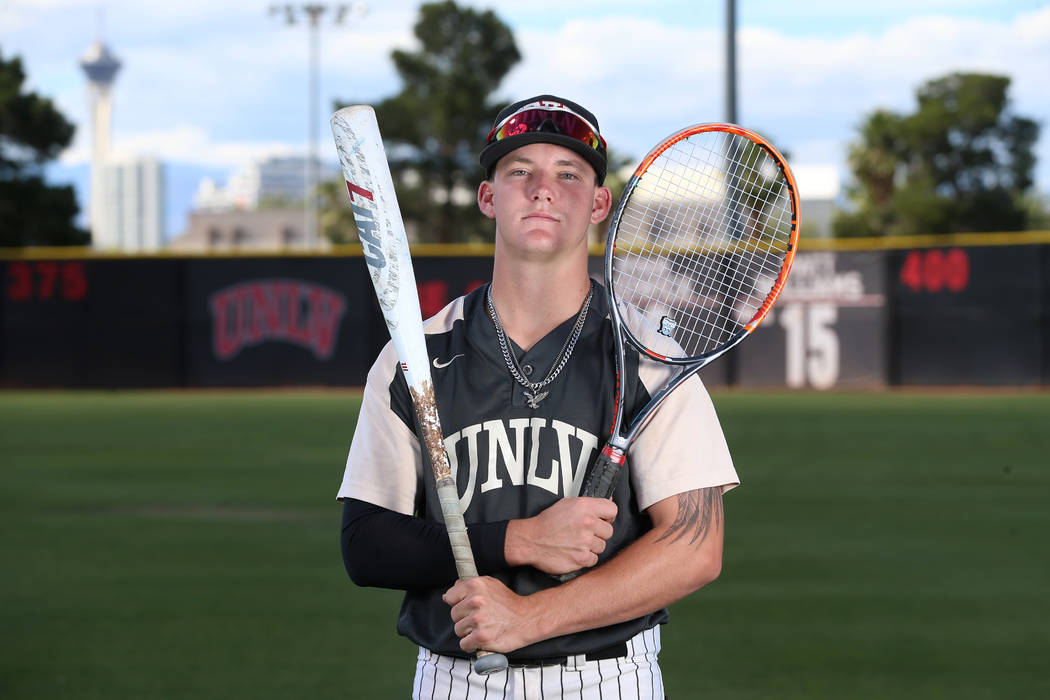 Jason Sharman, 19, at UNLV's Earl E. Wilson Stadium in Las Vegas, Wednesday, May 29, 2019. Jaso ...