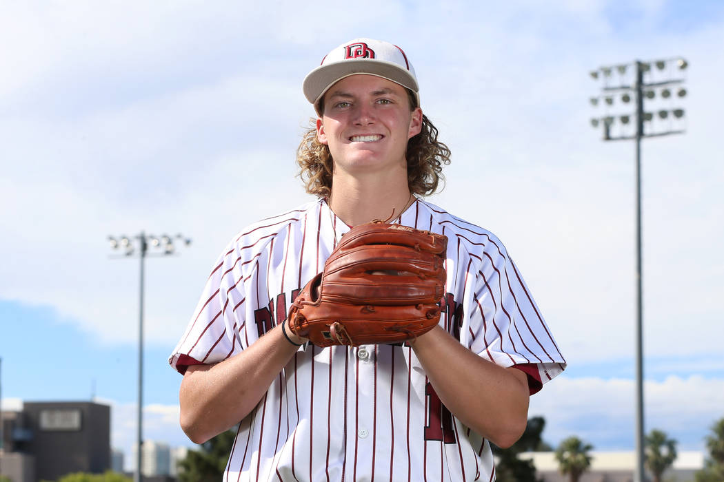 Josh Sharman, 17, at UNLV's Earl E. Wilson Stadium in Las Vegas, Wednesday, May 29, 2019. Josh ...