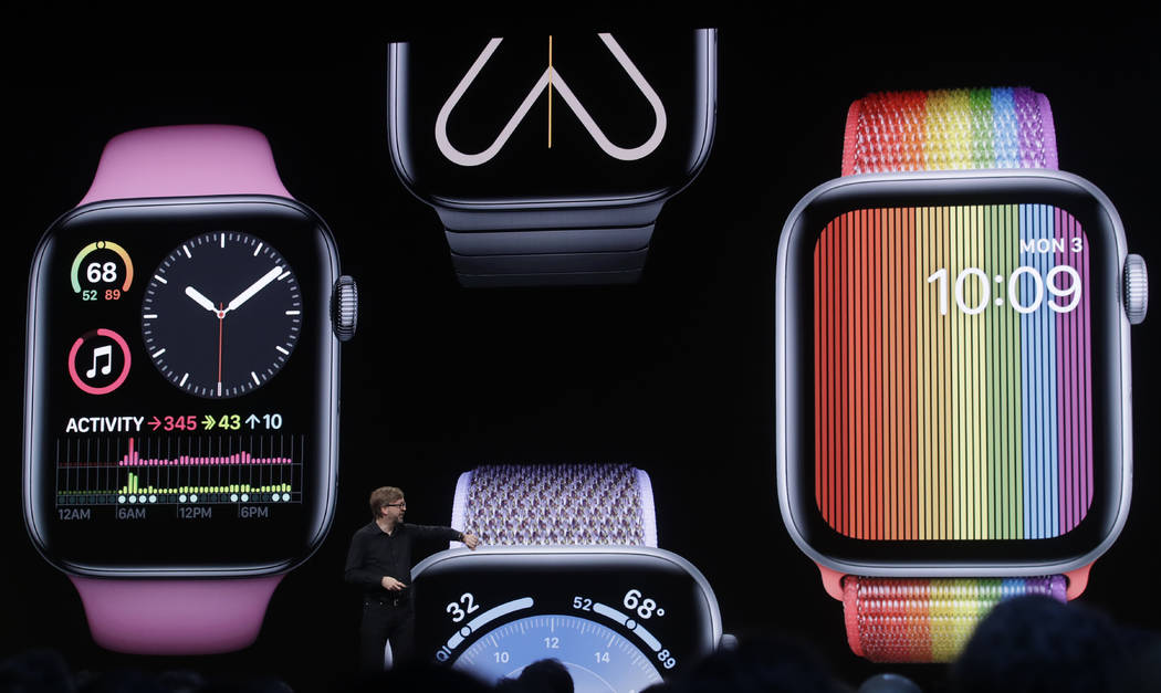 Apple's Kevin Lynch speaks on Apple Watch at the Apple Worldwide Developers Conference in San J ...