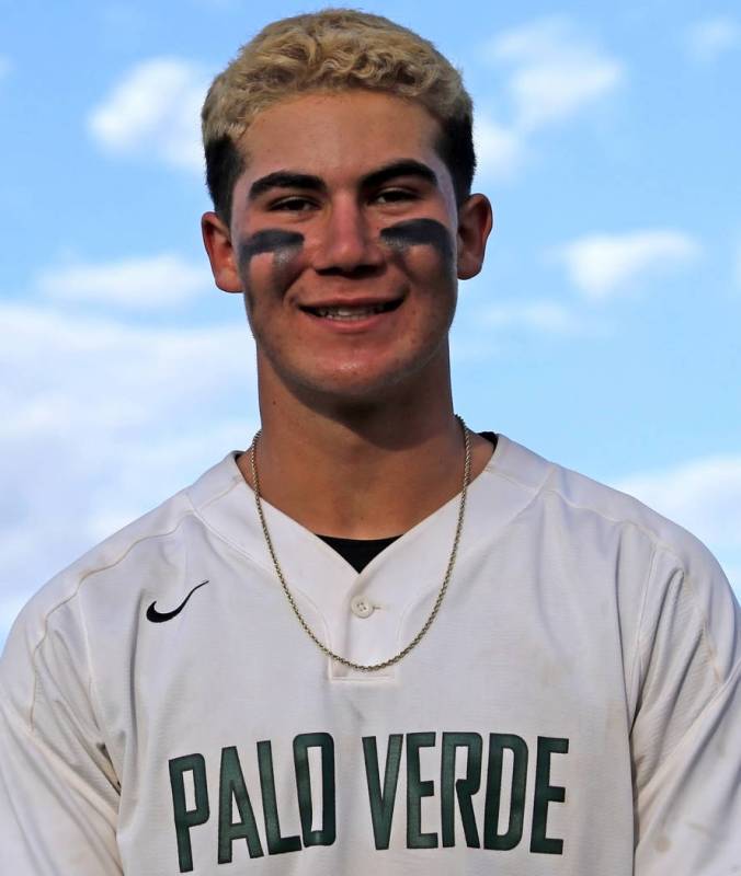 Palo Verde's Josiah Cromwick is a member of the Nevada Preps all-state baseball team. (Heidi Fa ...