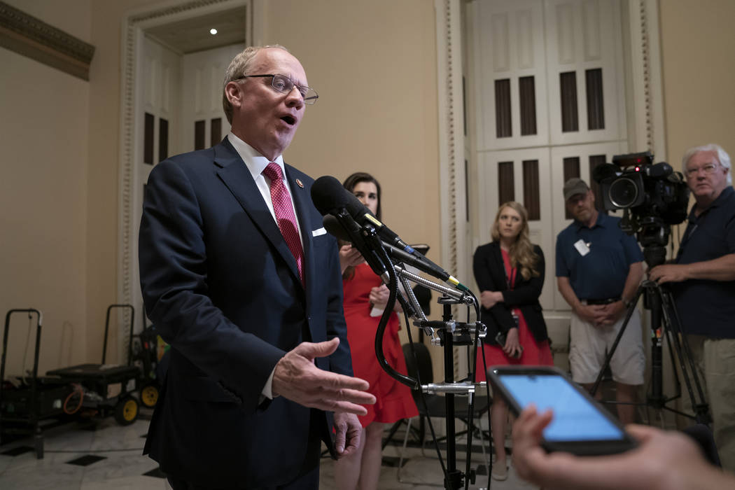 Rep. John Rose, R-Tenn., a freshman from Cookeville, Tenn., speaks to reporters at the Capitol ...