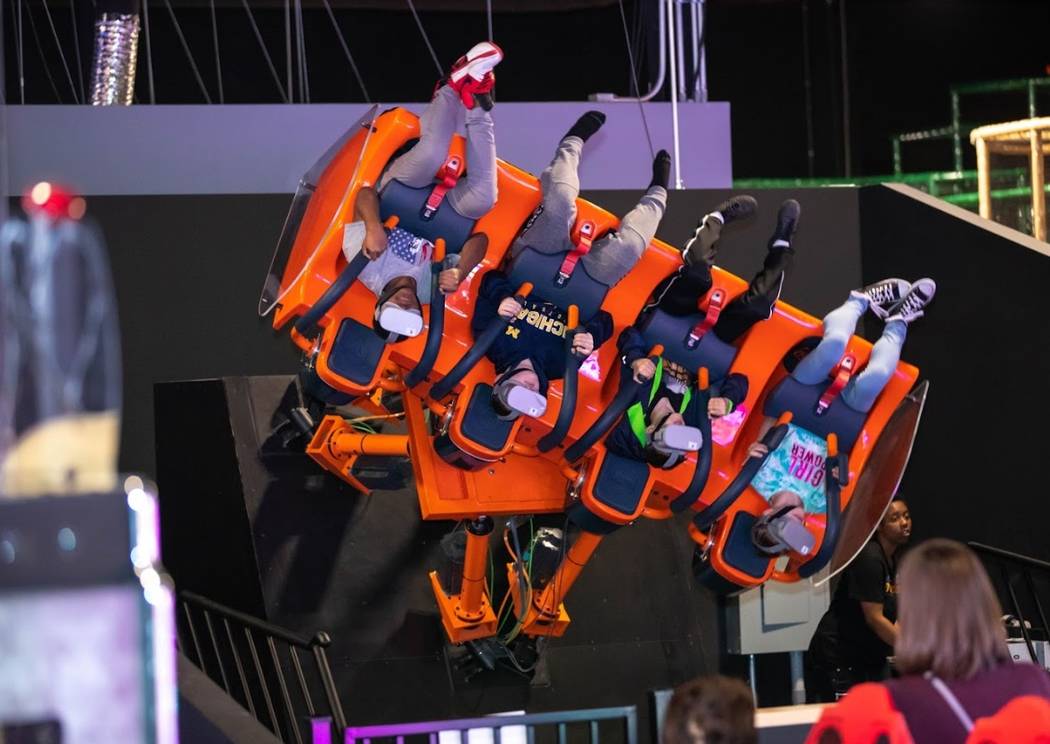 Las Vegas-based Allegiant Travel Co. has opened two family entertainment centers called Allegia ...