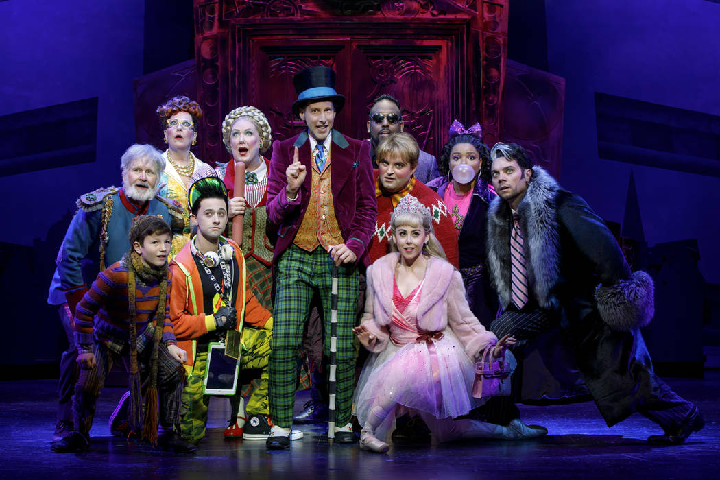 Noah Weisberg as Willy Wonka and company. Roald Dahl’s CHARLIE AND THE CHOCOLATE FACTORY. Pho ...