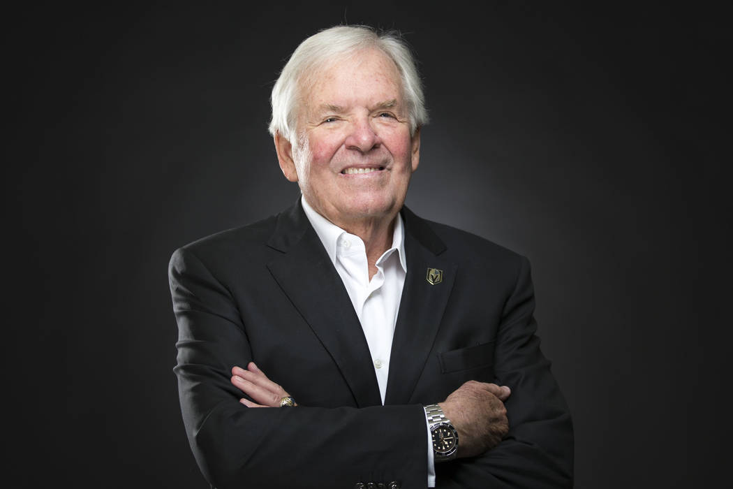 Vegas Golden Knights owner Bill Foley poses at the Review-Journal's photo studio in Las Vegas o ...