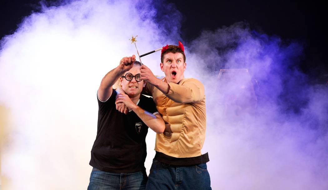 Jefferson Turner, left, and Dan Clarkson are the writers and stars of “Potted Potter: The Una ...