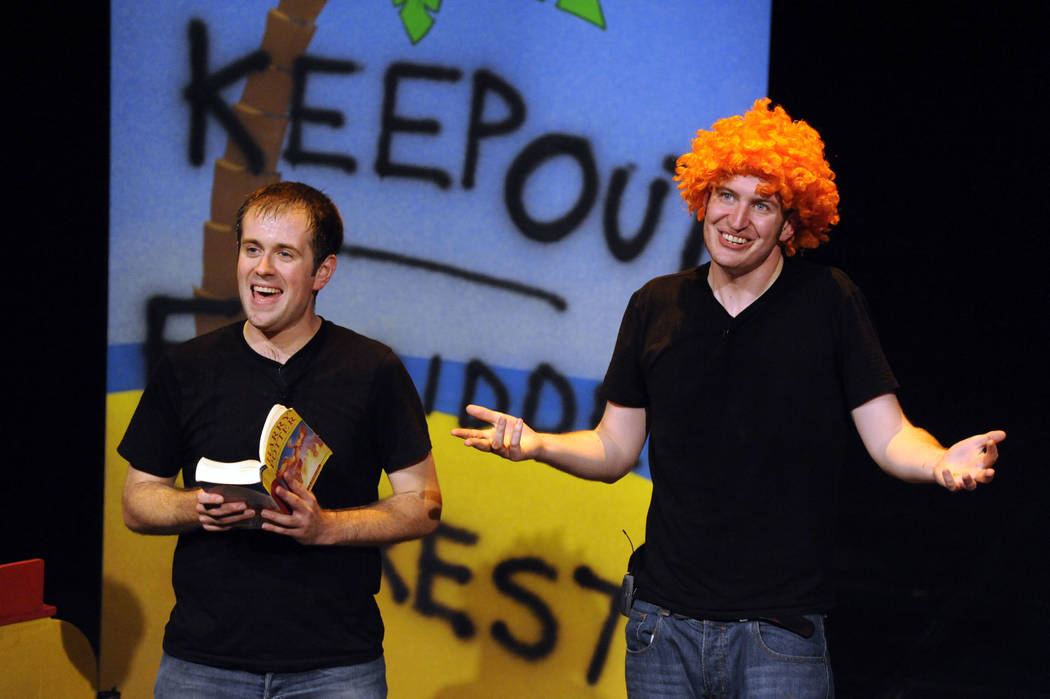 Jefferson Turner, left, and Dan Clarkson are the writers and stars of “Potted Potter: The Una ...