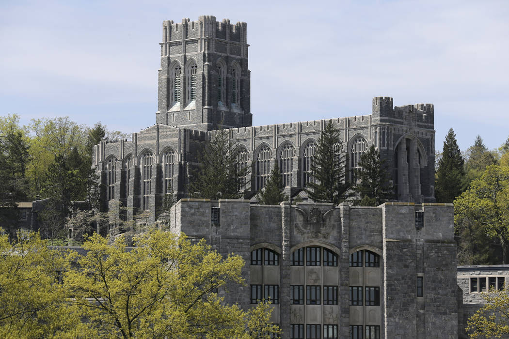 FILE - This May 2, 2019 file photo shows a view of the United States Military Academy at West P ...