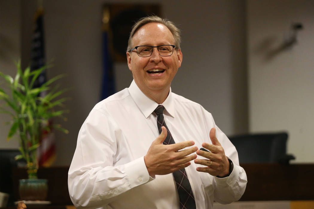 Judge Bryce Duckworth speaks during the Truancy Diversion Program Judge Recognition event at th ...