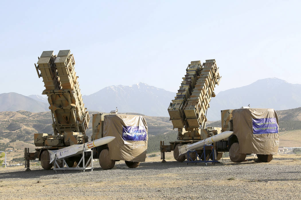 This photo released by the official website of the Iranian Defense Ministry on Sunday, June 9, ...