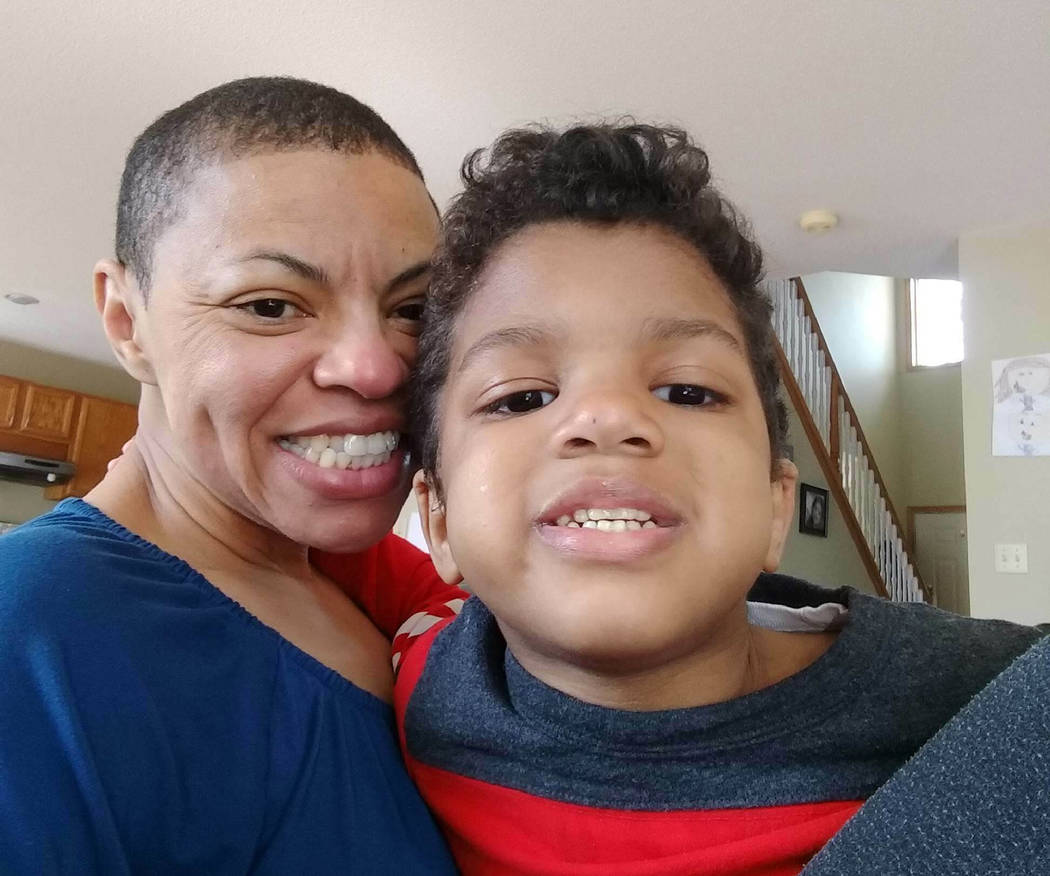 This undated photo provided by Sheletta Brundidge shows Brundidge and her son Daniel. Lil Nas X ...