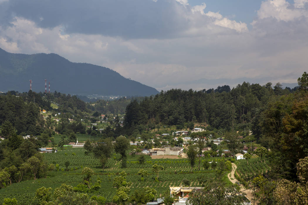 In this June 8, 2019 photo, La Union Los Mendez village is seen from the community council buil ...