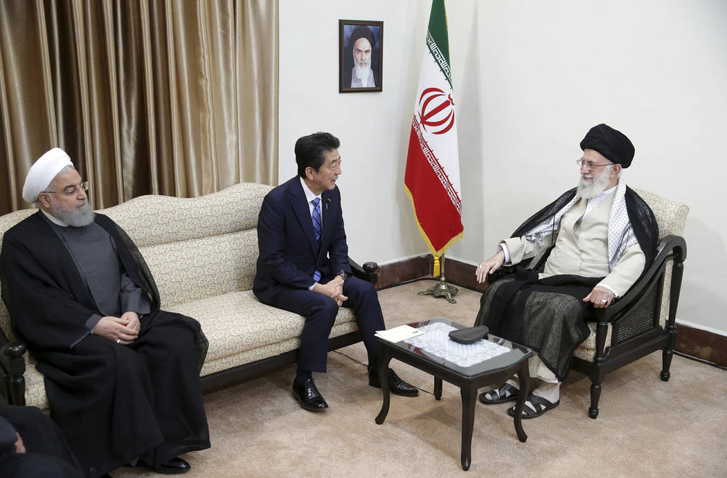 In this picture released by the official website of the office of the Iranian supreme leader, S ...