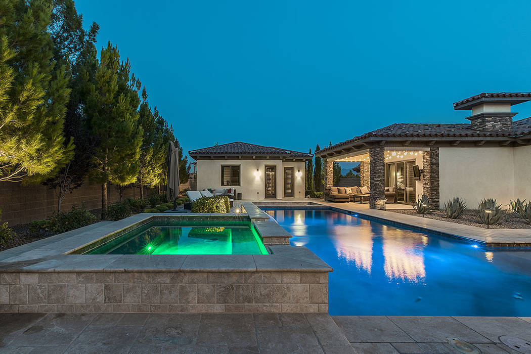 The home has a pool and a spa. (Ivan Sher Group)